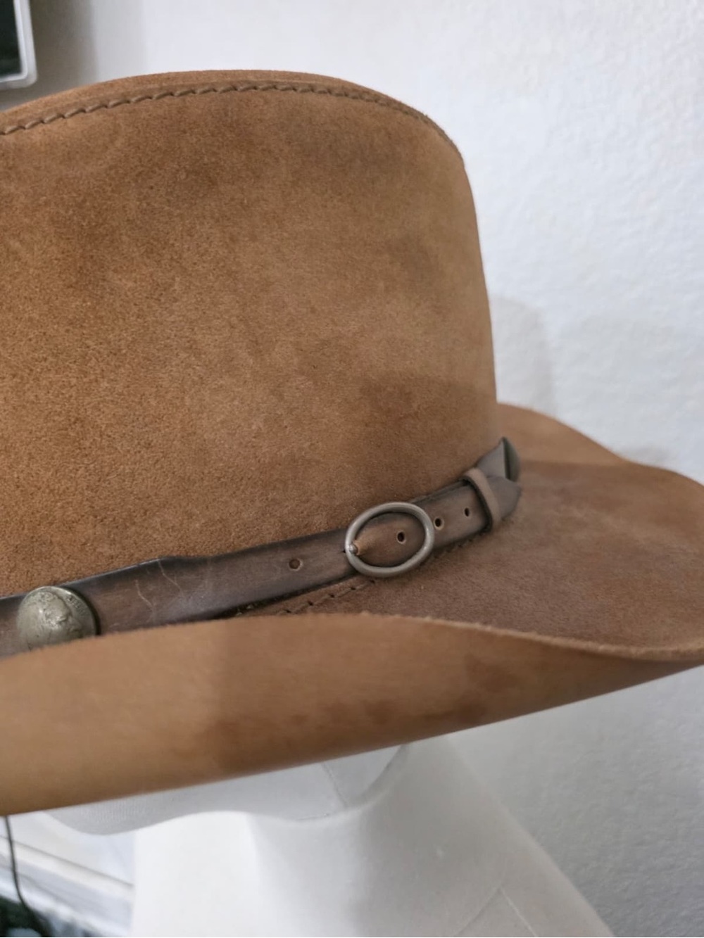 Vintage Head ‘n Home Comstock Leather Hat - Picture 5 of 11